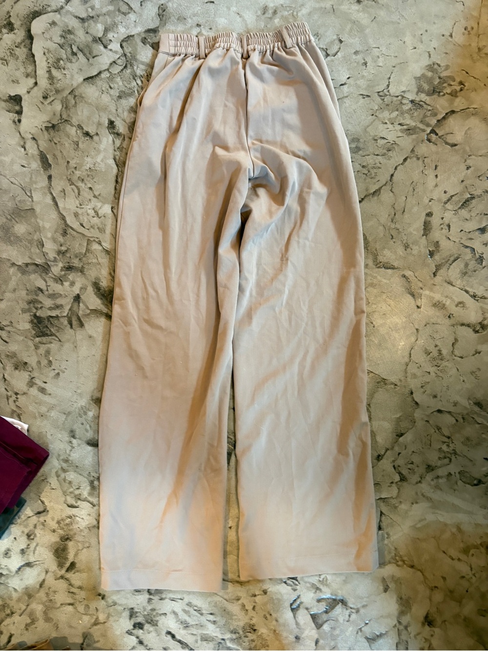 Forever 21 Women's Boot Cut Pants in Light Beige